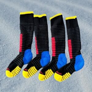 Set of 2 Pairs of Eurosocks Junior Ski Socks Toddler Size 2XS 11.5 - 13.5